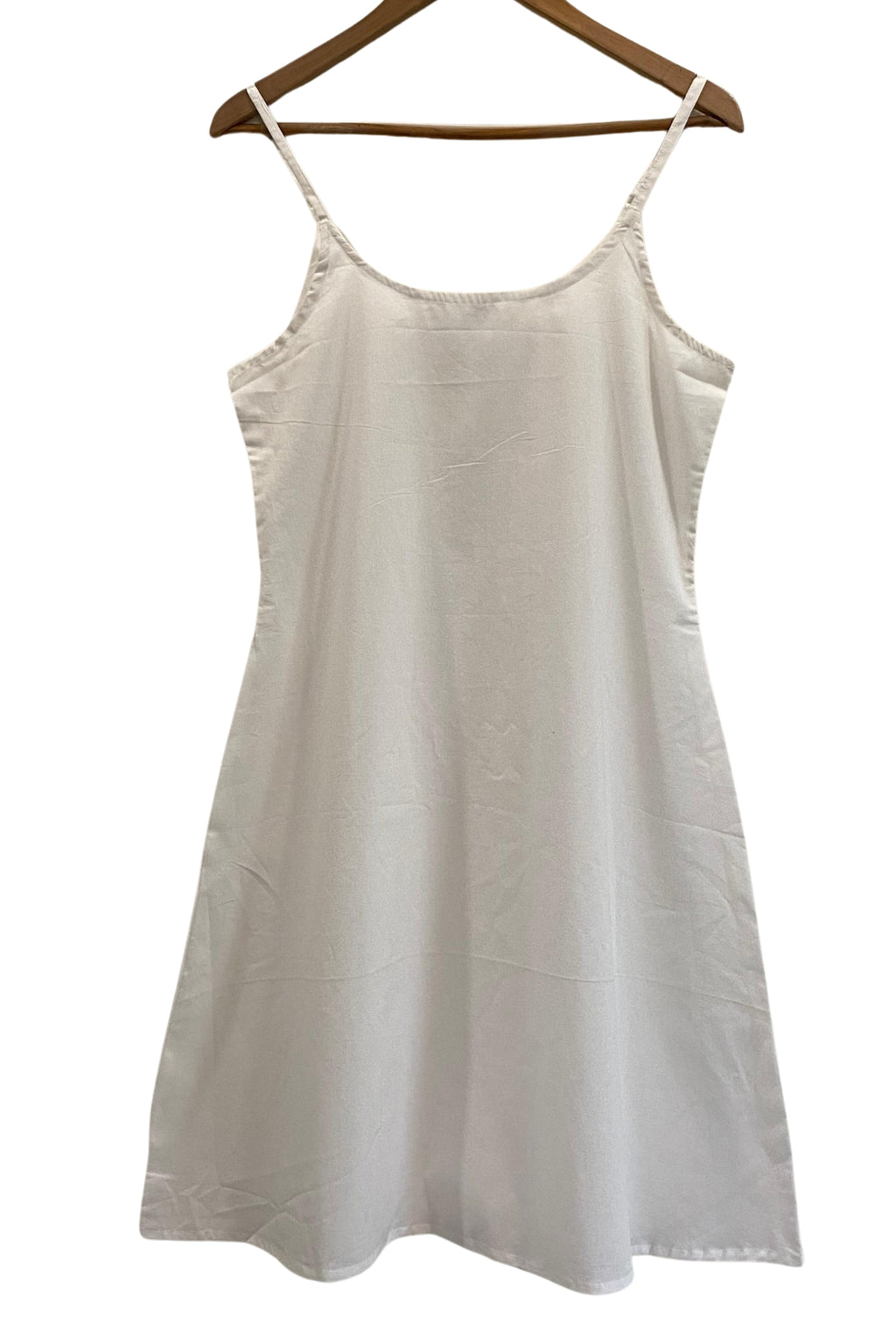 Dress Slip in Cotton Voile White