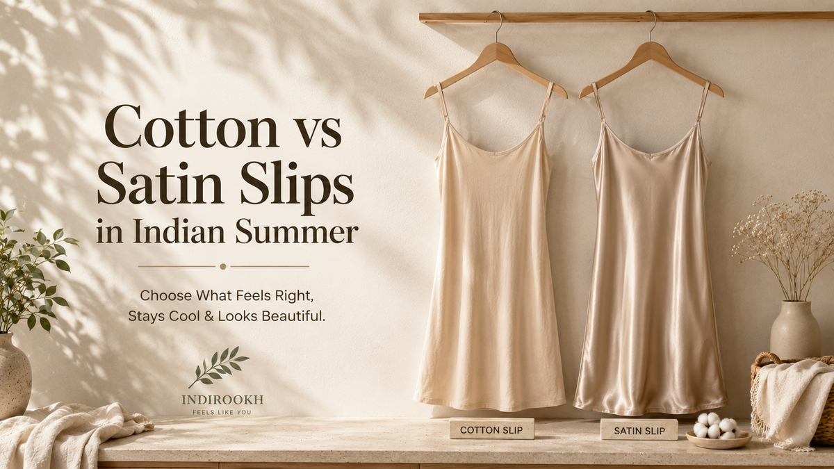 Cotton vs Satin Slips in Indian Summer