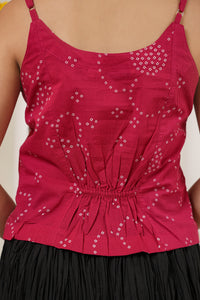 Strappy Top with Embroidery Detail