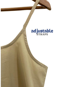 Dress Slip in Cotton Voile Beige