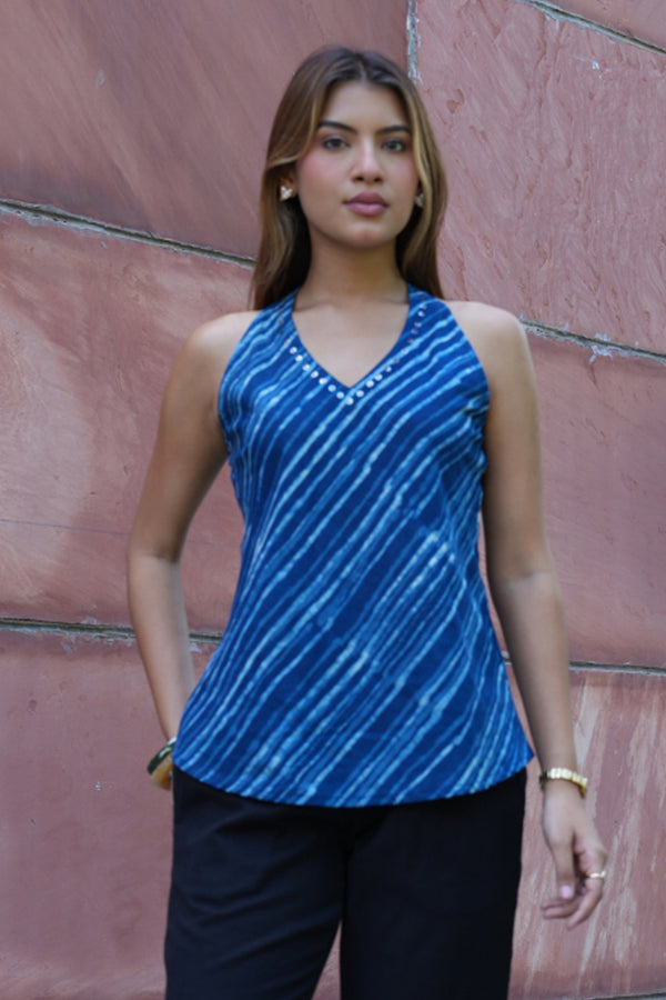Womens Printed Sleeveless Top