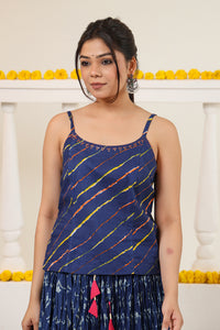 Strappy Top with Embroidery Detail