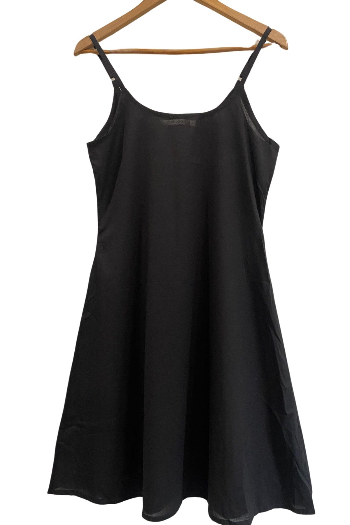 Dress Slip in Cotton Voile Black