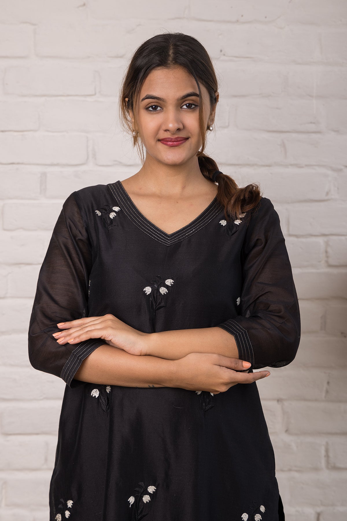 Chanderi Kurta with Embroidery