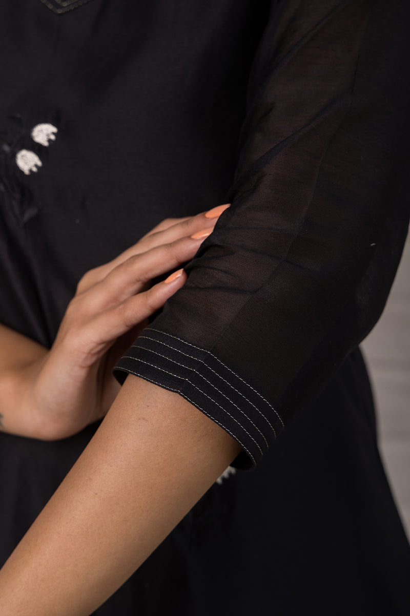 Chanderi Kurta with Embroidery