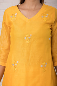 Chanderi Kurta with Embroidery