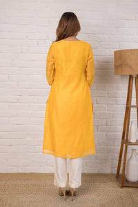 Chanderi Kurta with Embroidery
