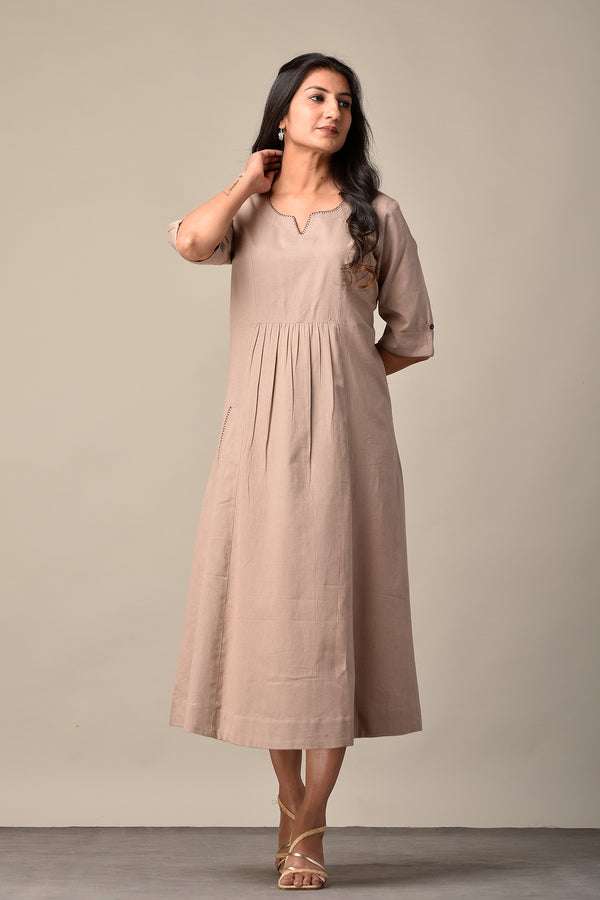 Linen-Cotton Dress
