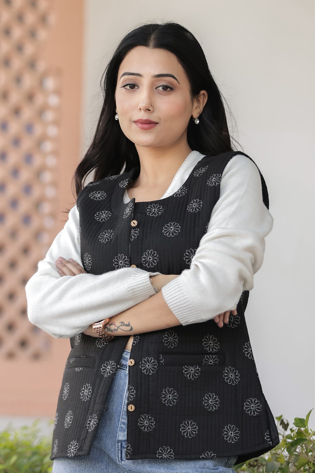 Cotton Quilted Jacket Sleeveless