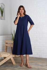 Linen-Cotton Dress