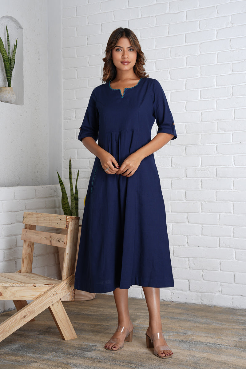 Linen-Cotton Dress