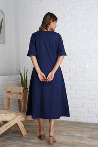 Linen-Cotton Dress