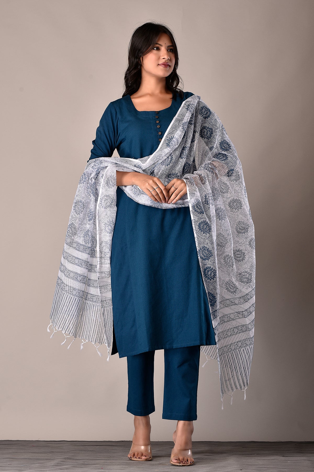 Kota Dupatta Blue