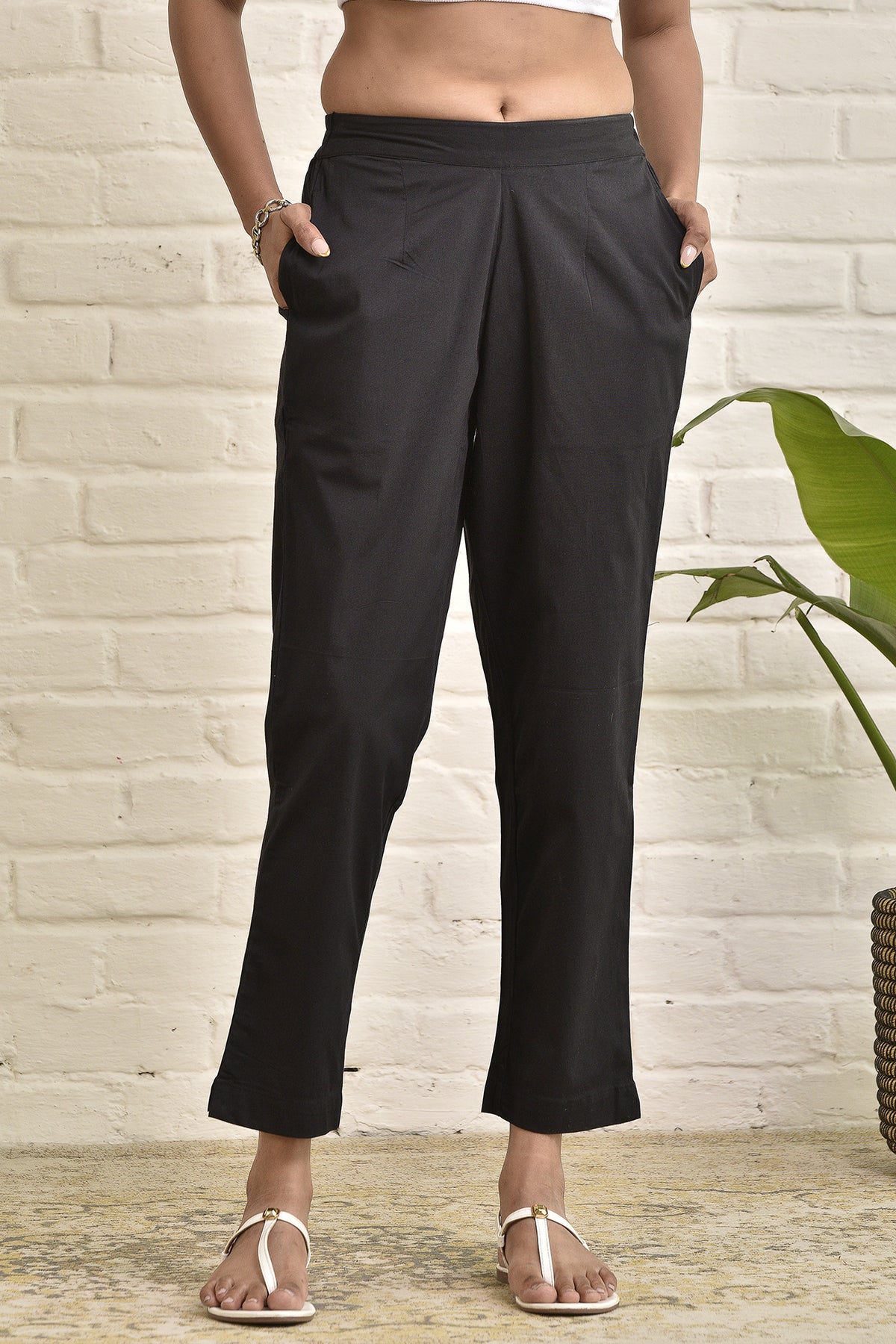 Straight Fit Stretchable Pant
