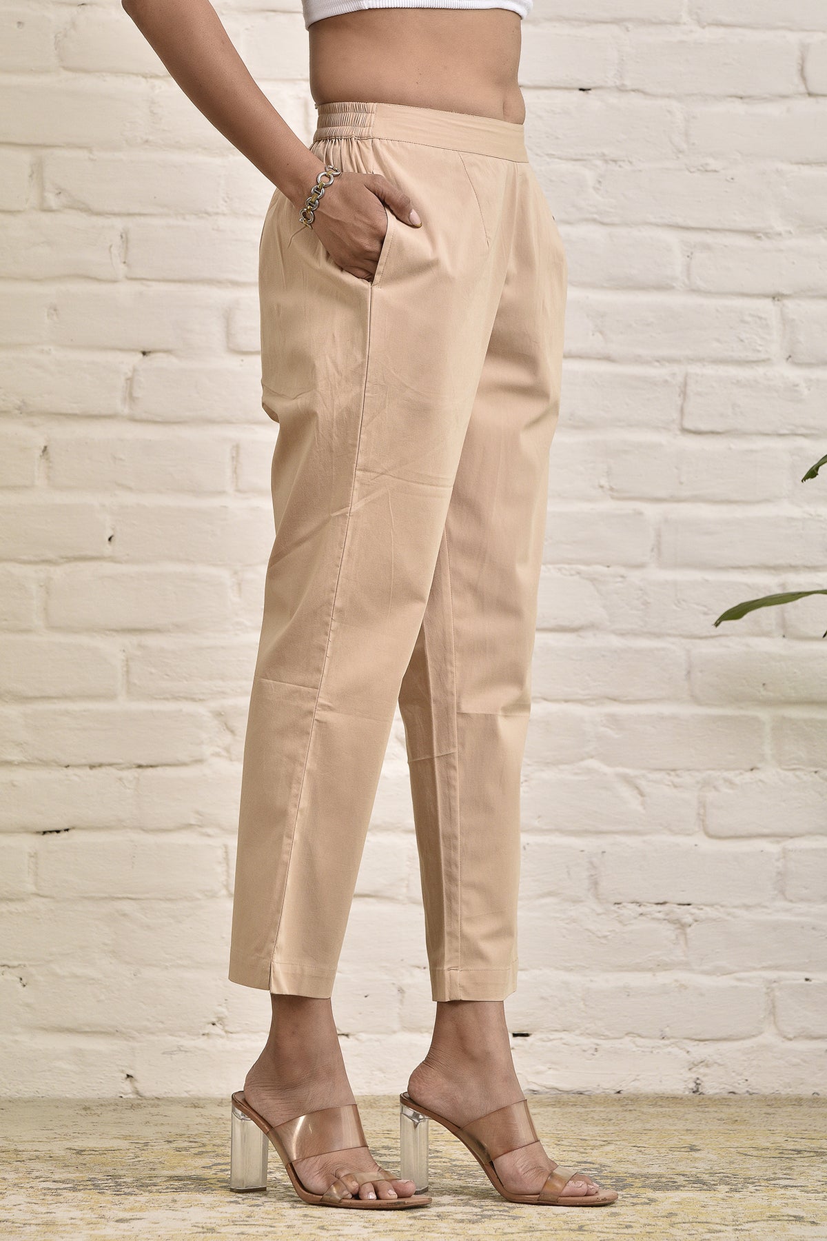 Straight Fit Stretchable Pant