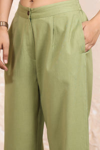 Linen Pleated Wide Leg Pants