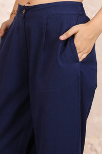 Linen Pleated Wide Leg Pants