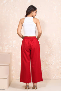 Linen Pleated Wide Leg Pants