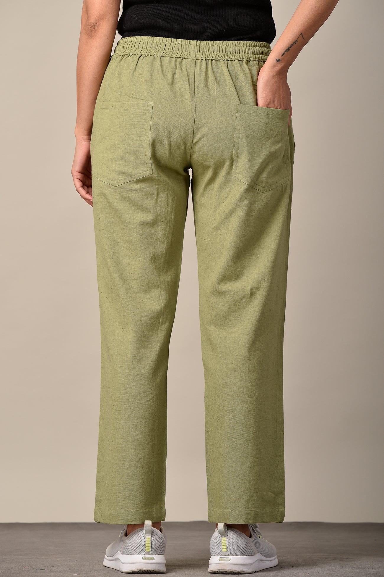L'Appartement INDRESS Cotton Pants インドレス SlimSation Straight-Leg Pincord Pants | Appleseed's