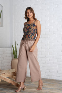 Strappy Top with Embroidery Detail