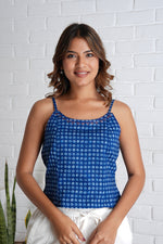 Strappy Top with Embroidery Detail