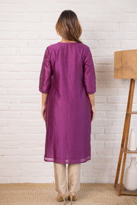 Chanderi Kurta with Embroidery