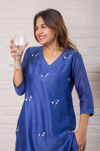 Chanderi Kurta with Embroidery