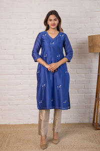 Chanderi Kurta with Embroidery