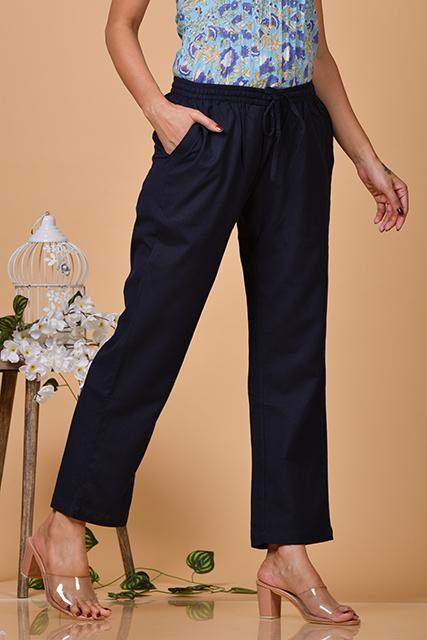 Linen Cotton  Pants - Indirookh