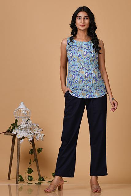 Linen Cotton  Pants - Indirookh