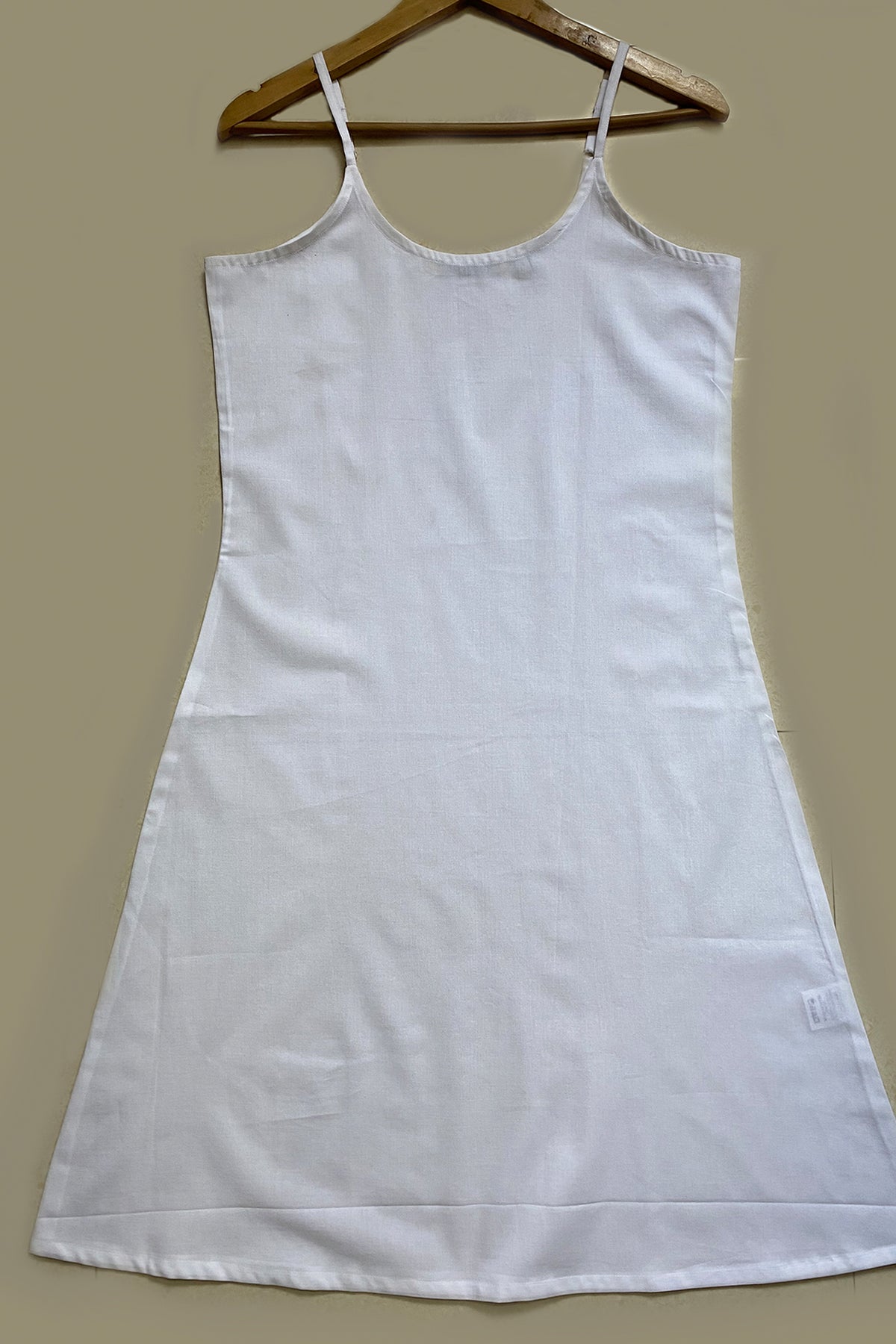 Dress Slip in Cotton Voile White