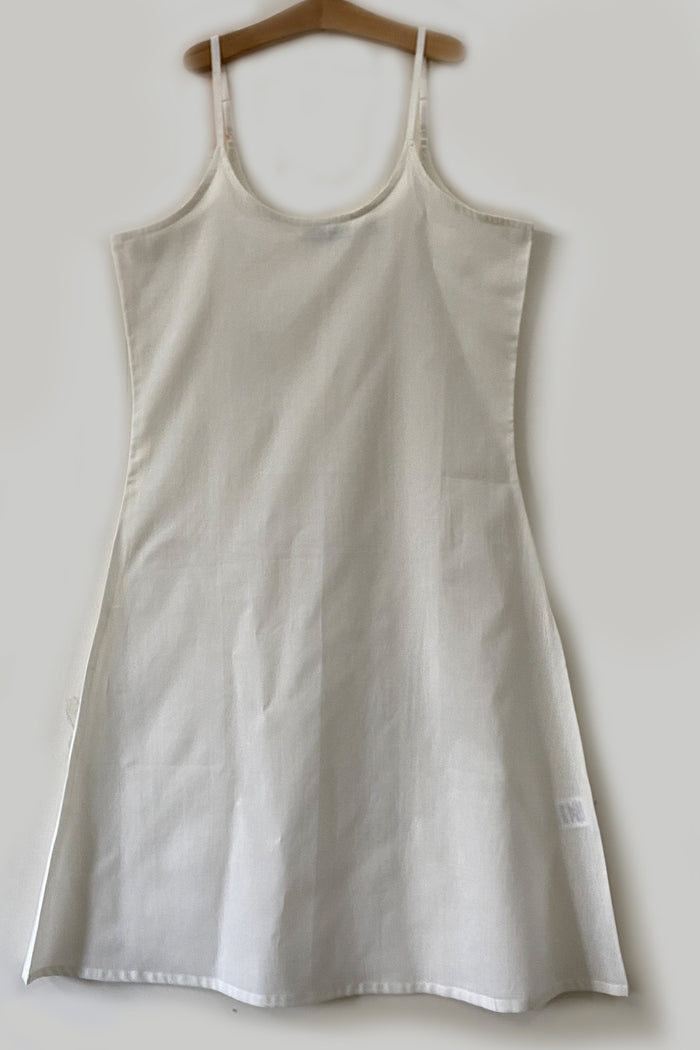 Dress Slip in Cotton Voile Off-white